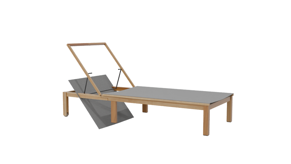 Stylish Outdoor Lounge Chair 3D - Professional 3D Model Render 6