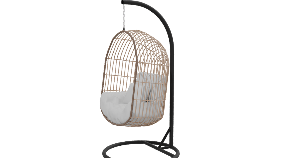 Hanging Rattan Chair 3D Model - Professional 3D Model Render 13