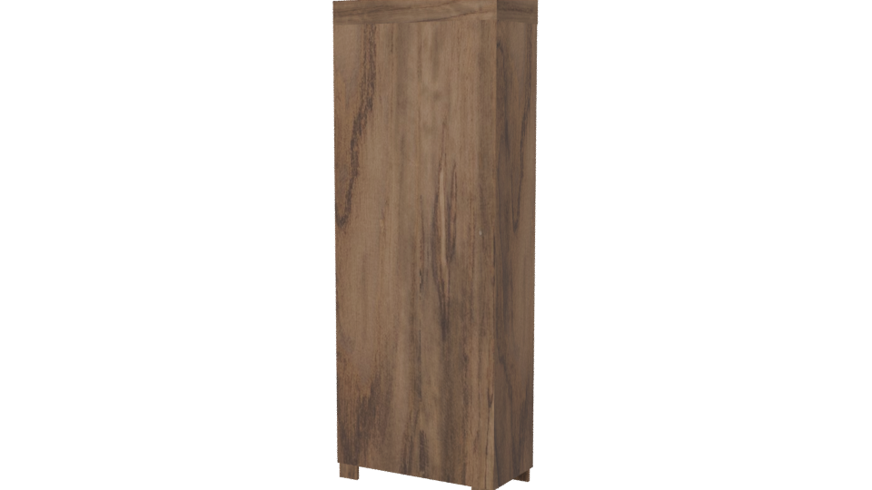 Stylish Wooden Wardrobe Model - Professional 3D Model Render 6