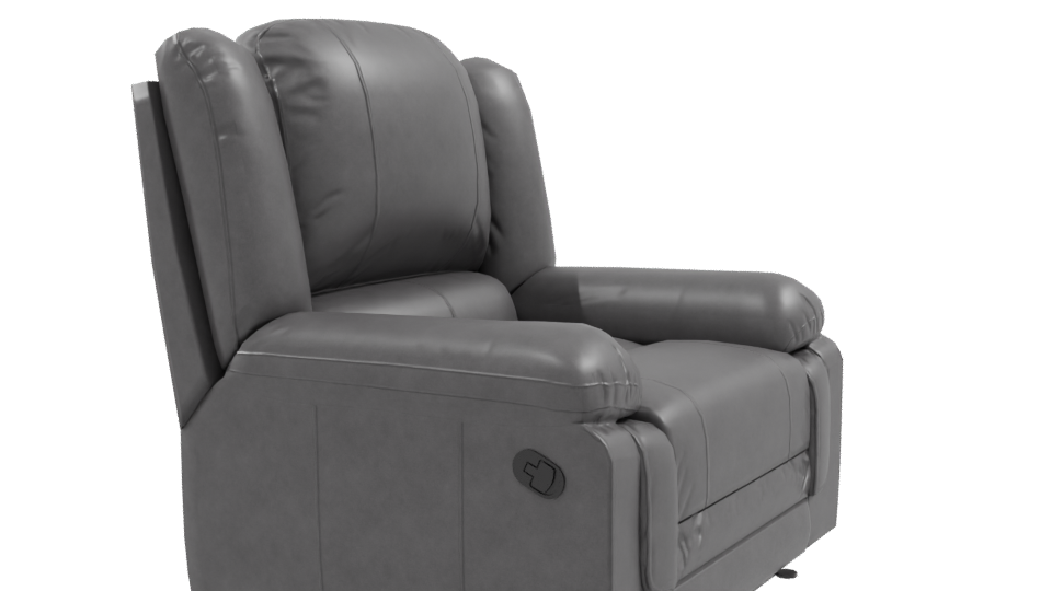 Stylish Reclining Chair Model - Professional 3D Model Render 9