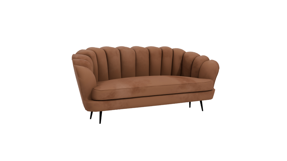 Stylish Vintage Sofa Model - Professional 3D Model Render 10