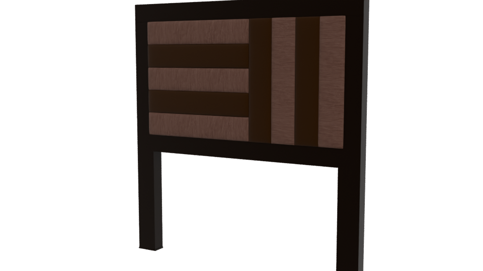 Elegant Modern Bed Headboard 3D - Professional 3D Model Render 12