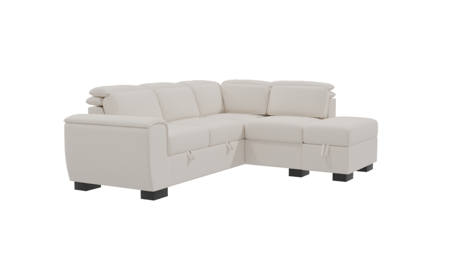 Elegant Modern Sectional Sofa 3D - Professional 3D Model Render 9