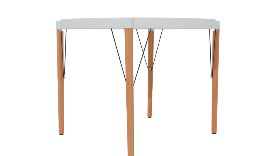 Stylish Round Dining Table 3D - Professional 3D Model Render 6