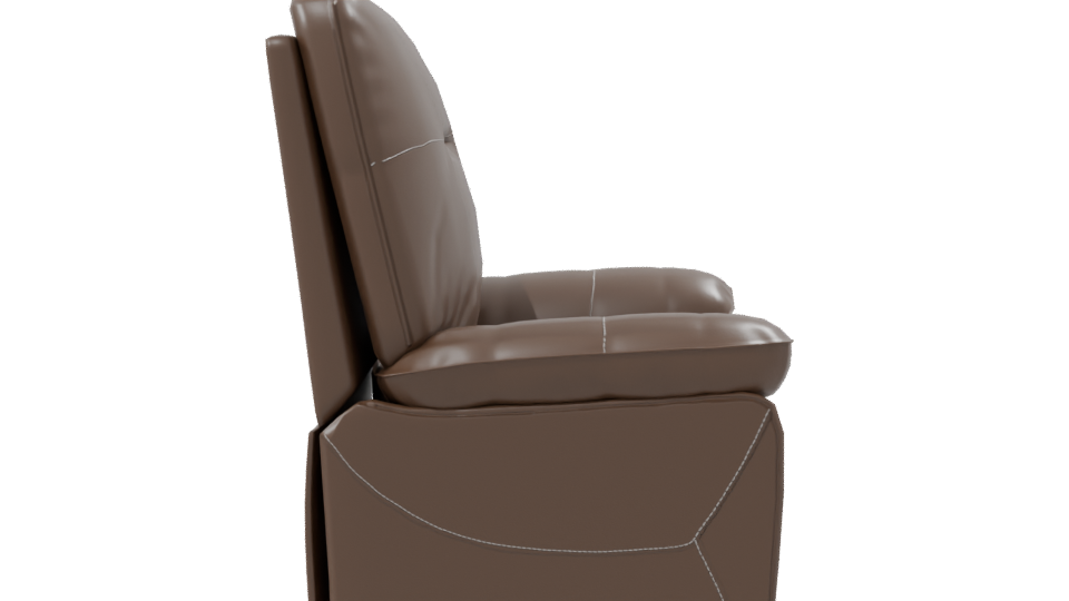 Stylish Recliner Chair Model - Professional 3D Model Render 8