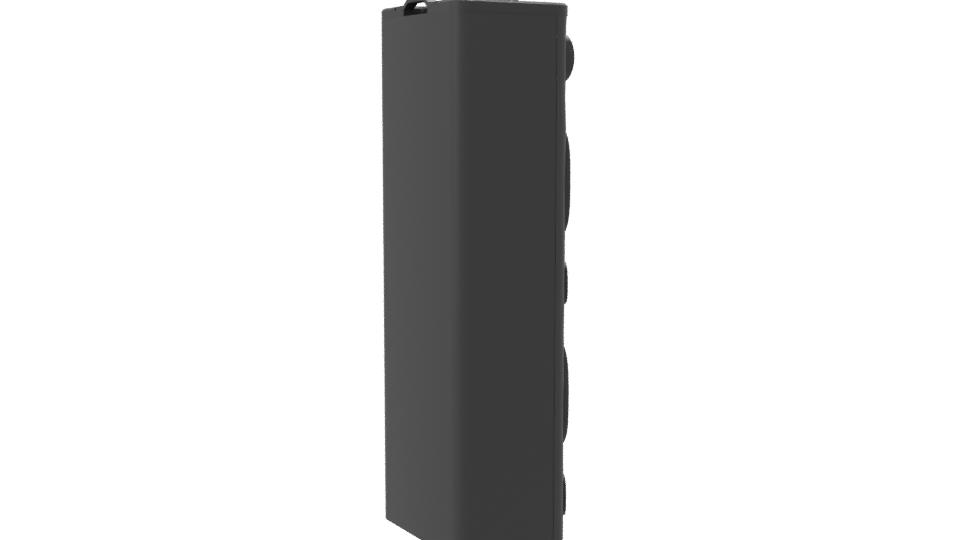 Stylish RGB Floor Speaker 3D Model - Professional 3D Model Render 7