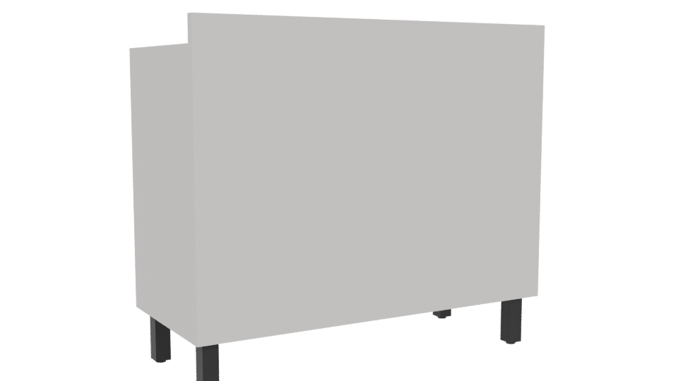 Stylish Wooden Cabinet Model 3D - Professional 3D Model Render 4