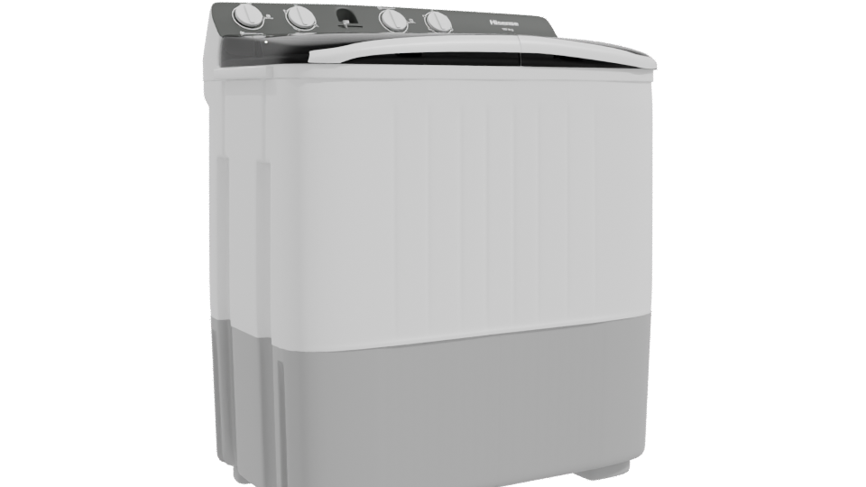 Compact Household Washing Machine 3D - Professional 3D Model Render 10