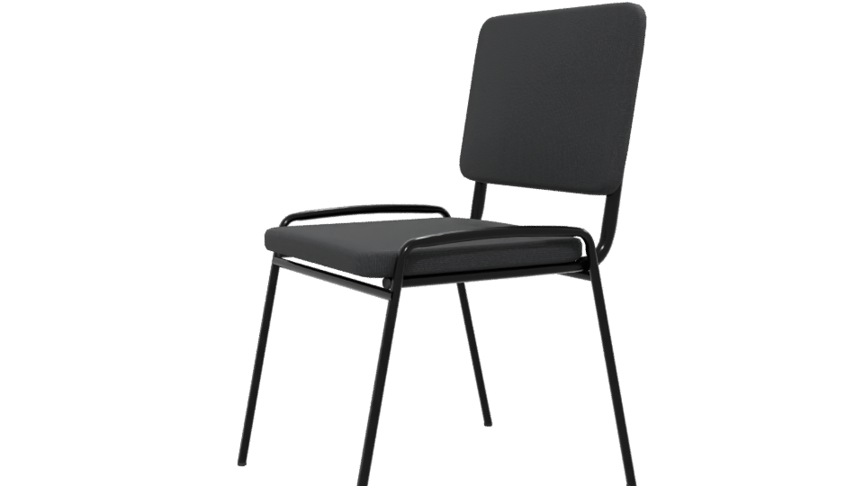 Stylish Minimalist Dining Chair 3D - Professional 3D Model Render 13