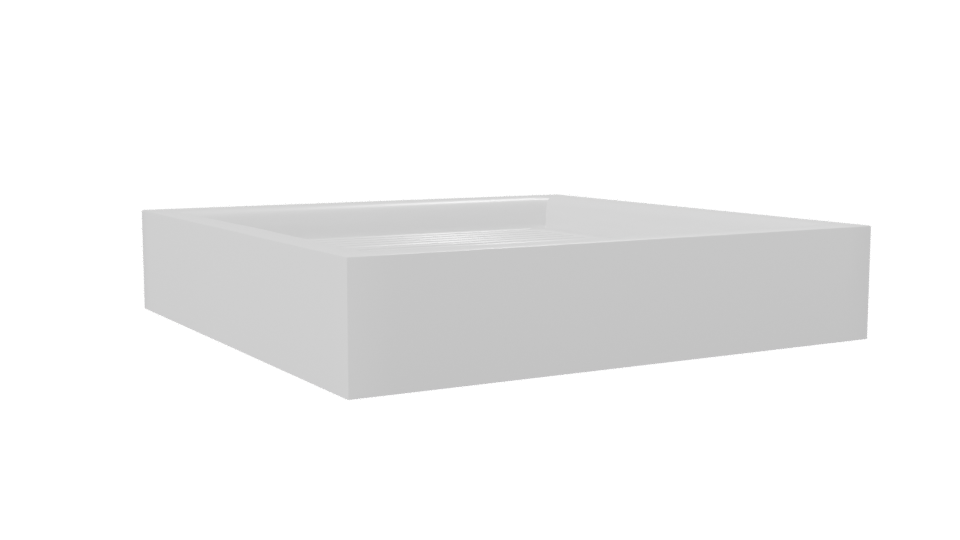 Square Shower Tray 3D Model - Professional 3D Model Render 7