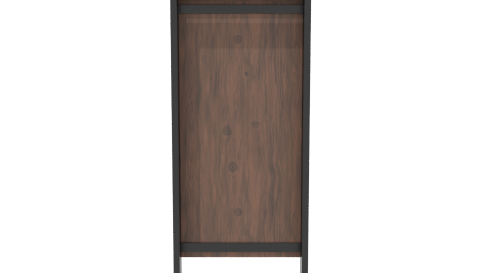 Rustic Wooden Storage Unit 3D - Professional 3D Model Render 8
