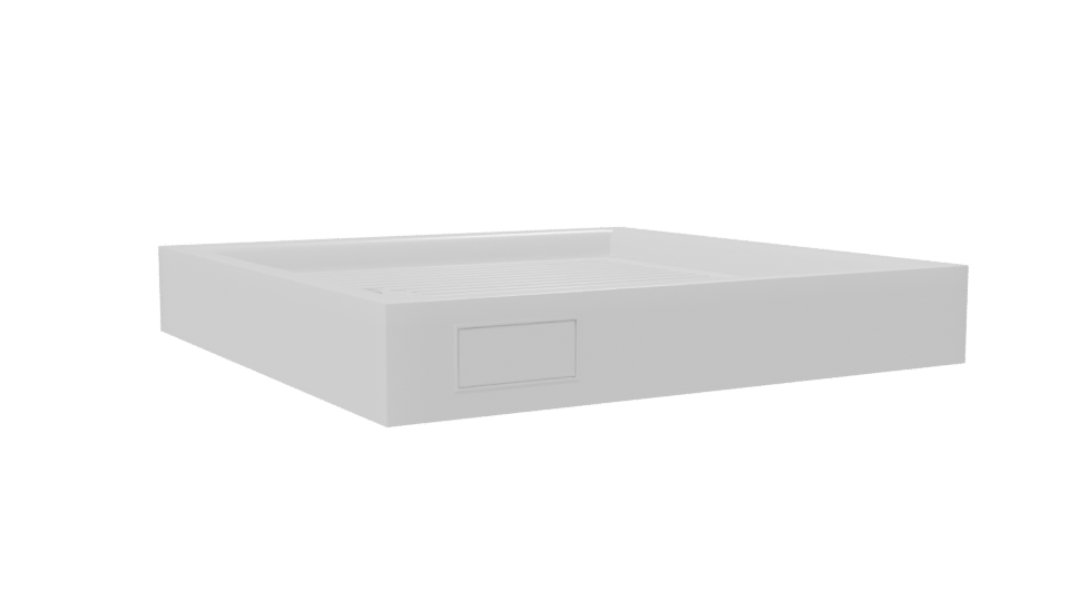 Square Shower Base 3D Model - Professional 3D Model Render 7