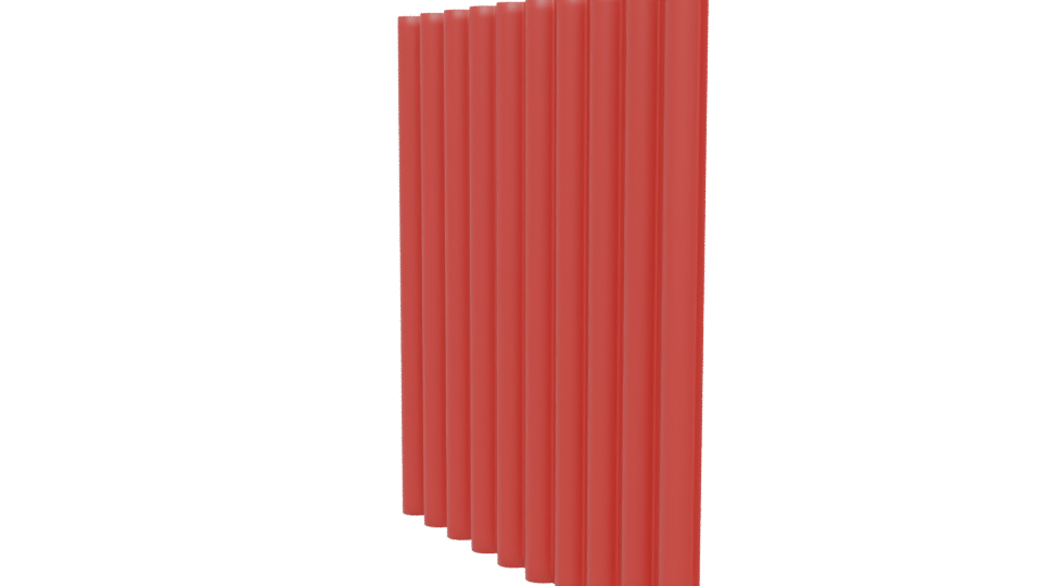 Textured Red Panel 3D Model - Professional 3D Model Render 13