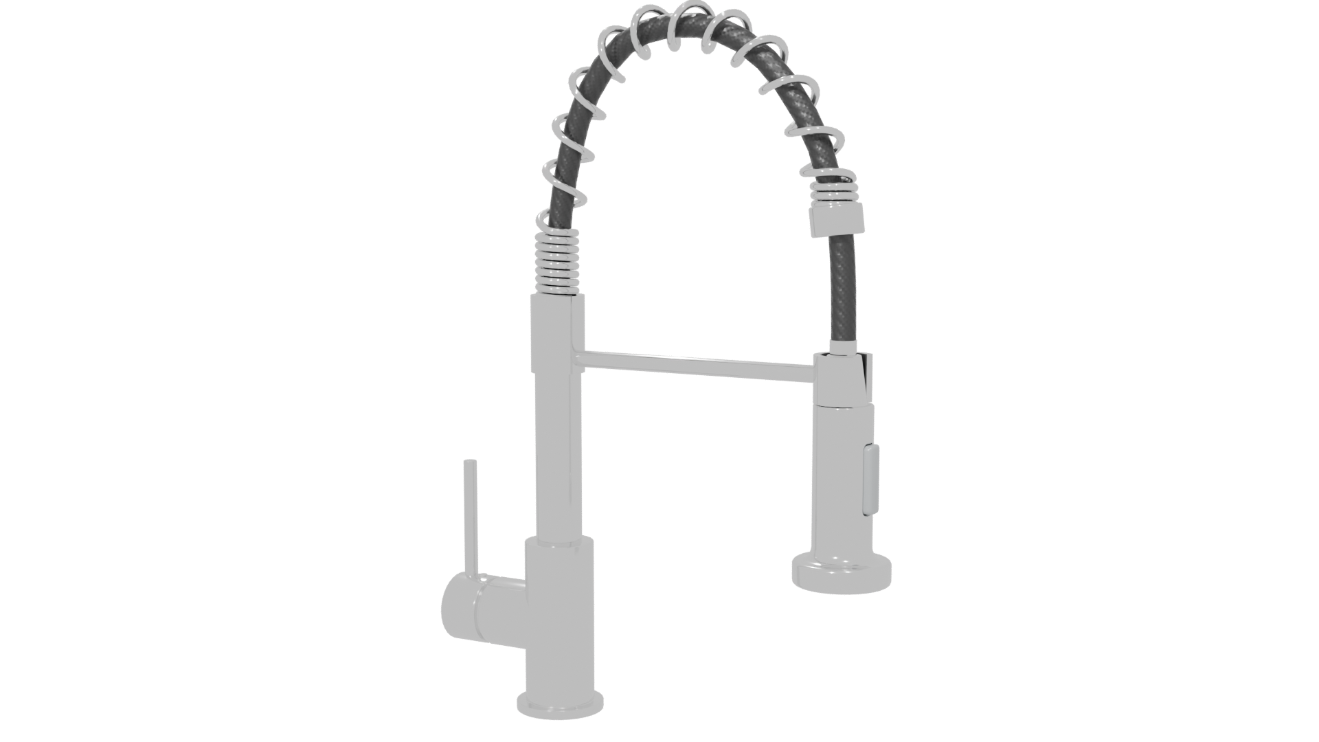 Stylish Modern Kitchen Faucet Model - Professional 3D Model Render 6