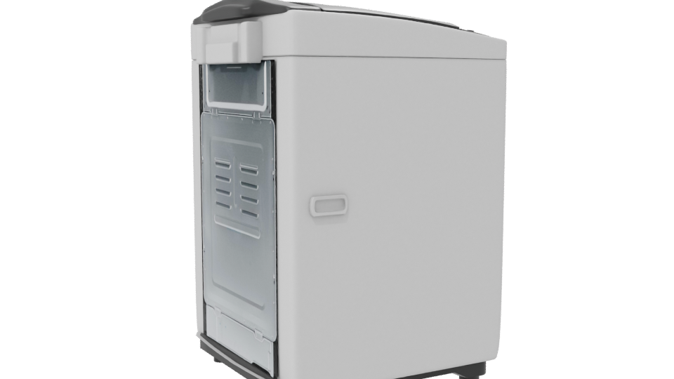 Compact Top-Loading Washing Machine - Professional 3D Model Render 7