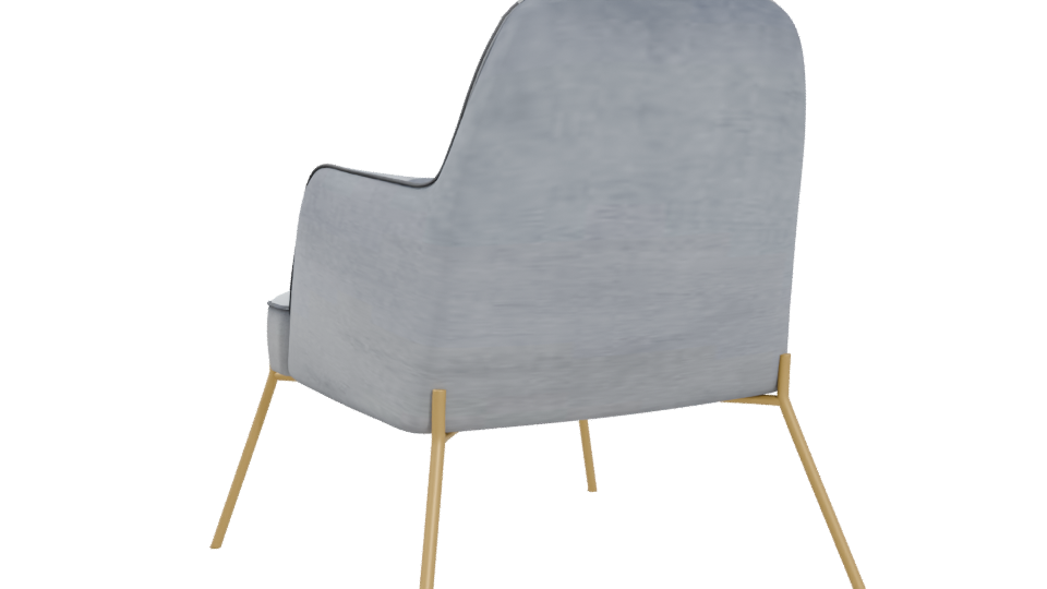 Stylish Modern Accent Chair 3D - Professional 3D Model Render 4