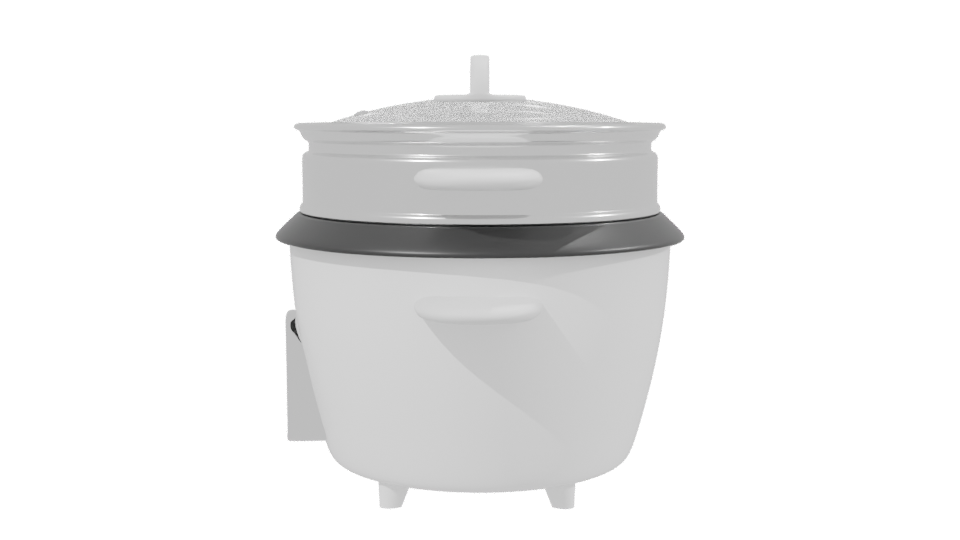 Versatile Electric Steamer Model - Professional 3D Model Render 2