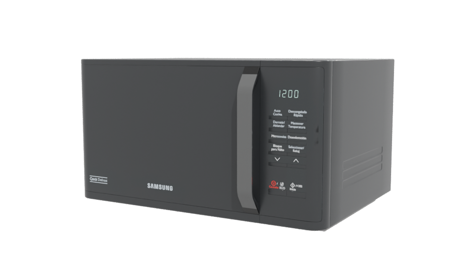 Sleek Microwave Oven Model 3D - Professional 3D Model Render 12