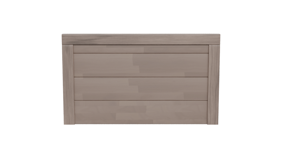 Stylish Wooden Headboard 3D Model - Professional 3D Model Render 5