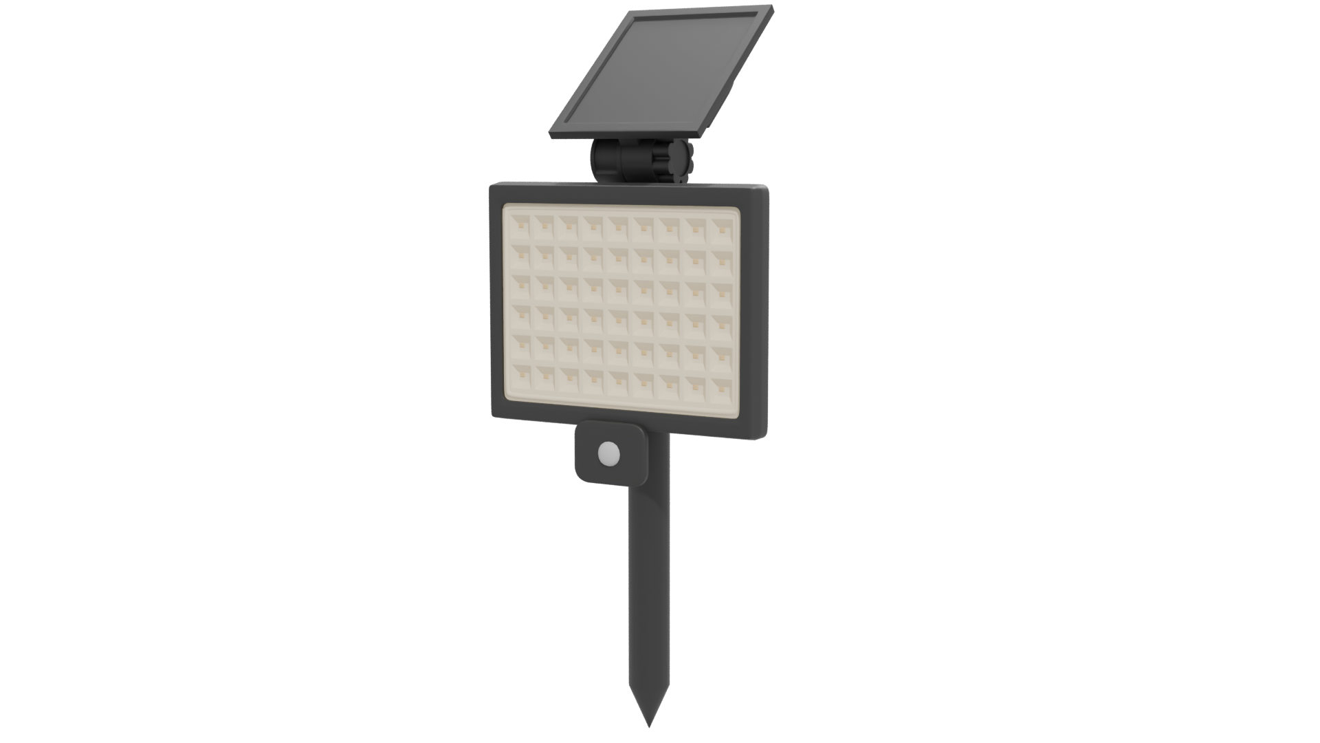 Solar LED Reflector Light 3D - Professional 3D Model Render 12