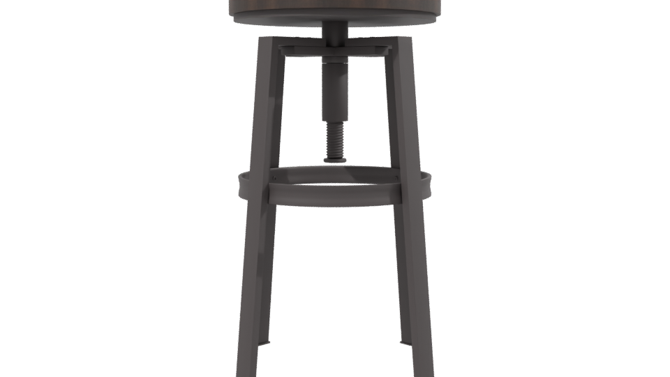 PISO Bar Stool 3D Model - Professional 3D Model Render 2