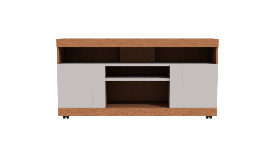 Stylish Wooden TV Stand 3D - Professional 3D Model Render 11