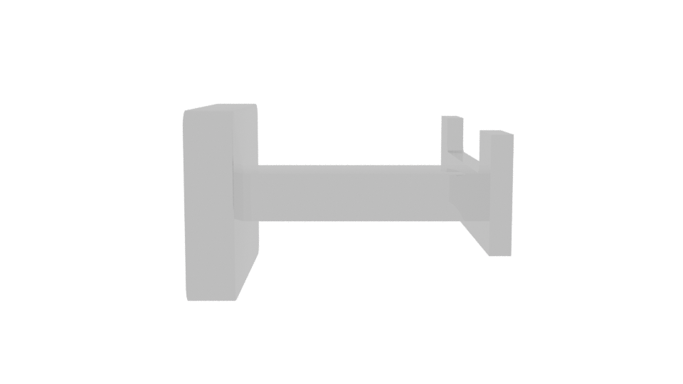 Stylized Metal Clip Holder Model - Professional 3D Model Render 8