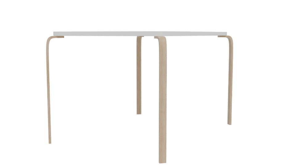 Minimalist Wooden Dining Table 3D - Professional 3D Model Render 12