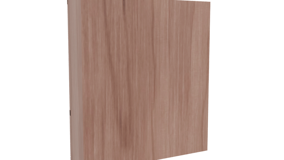 Stylish Wooden Wardrobe Model - Professional 3D Model Render 4