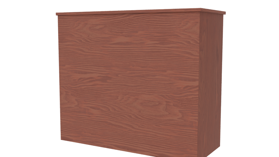 Contemporary Wooden Dresser 3D Model - Professional 3D Model Render 6