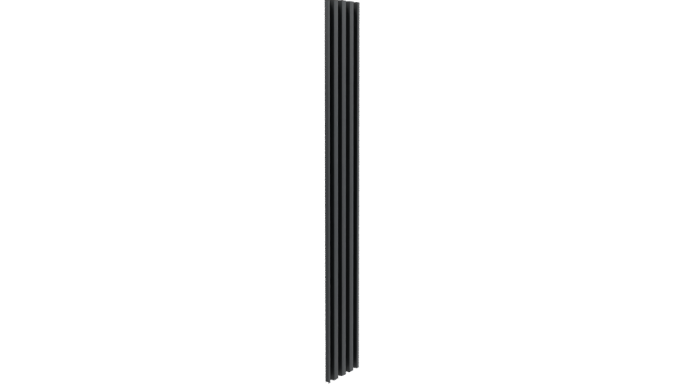 Stylized Vertical Slatted Panel 3D - Professional 3D Model Render 9