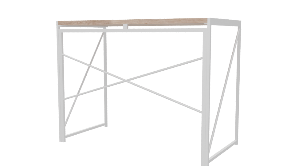 Modern Minimalist Desk 3D Model - Professional 3D Model Render 6