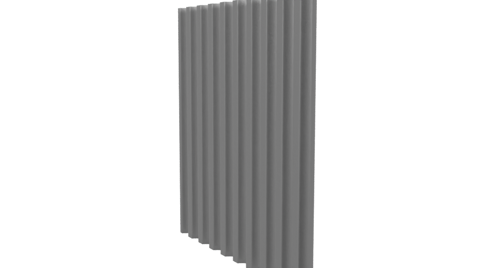 Textured Metal Wall Panel 3D - Professional 3D Model Render 7