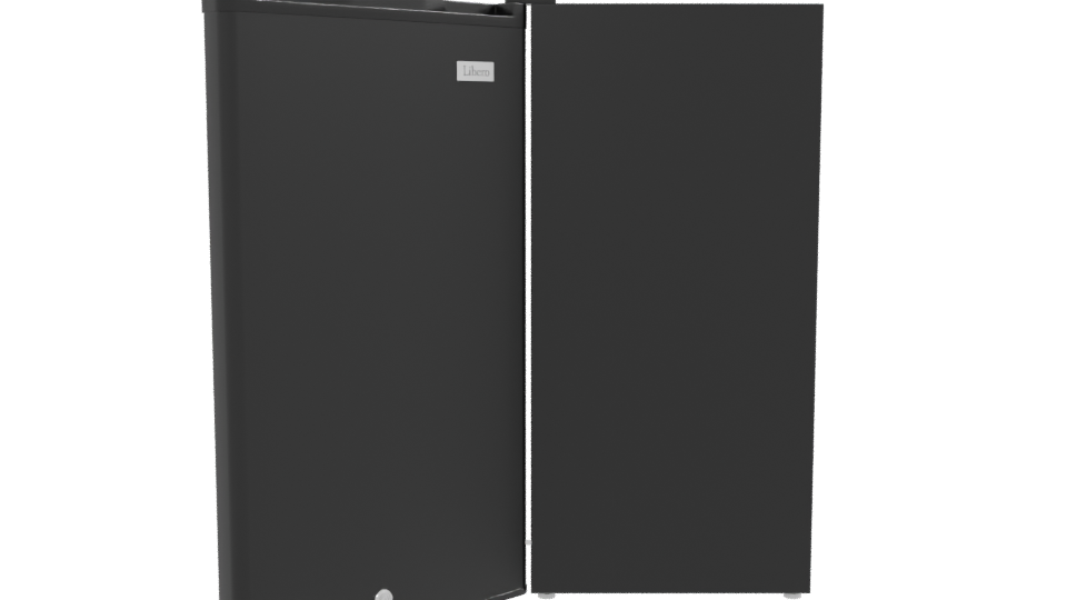 Stylish Open Fridge Model - Professional 3D Model Render 2