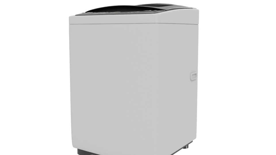 Compact Top-Loading Washing Machine - Professional 3D Model Render 12