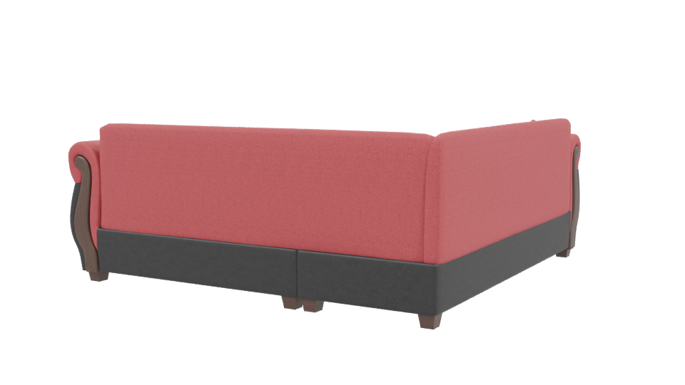 Elegant Corner Sofa 3D Model - Professional 3D Model Render 3