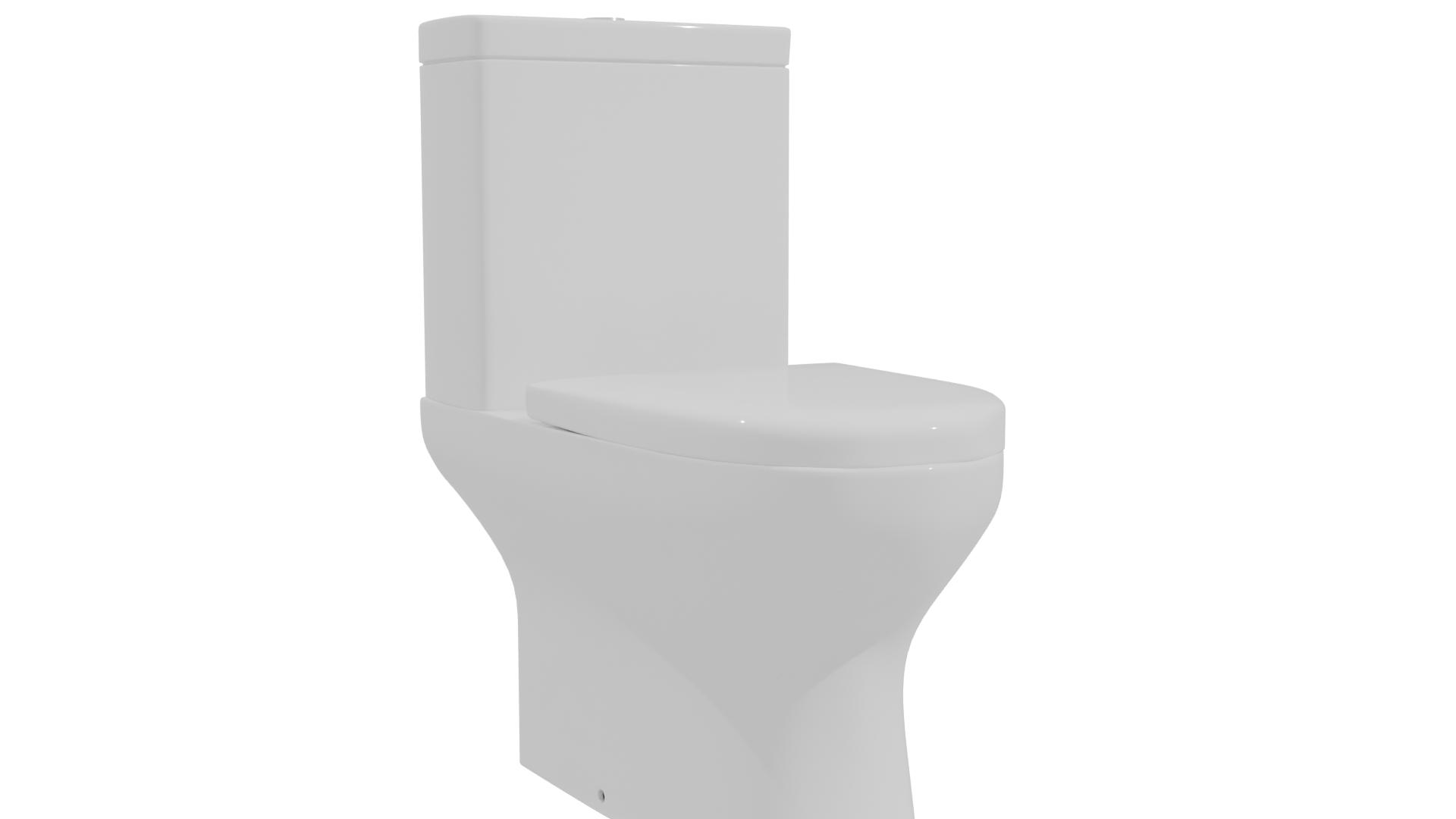 Two Pieces Girona Blanco Toilet Model - Professional 3D Model Render 10