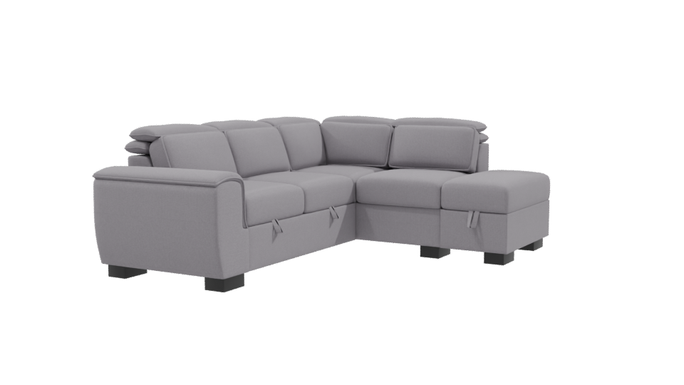 Contemporary L-Shaped Sofa 3D - Professional 3D Model Render 9