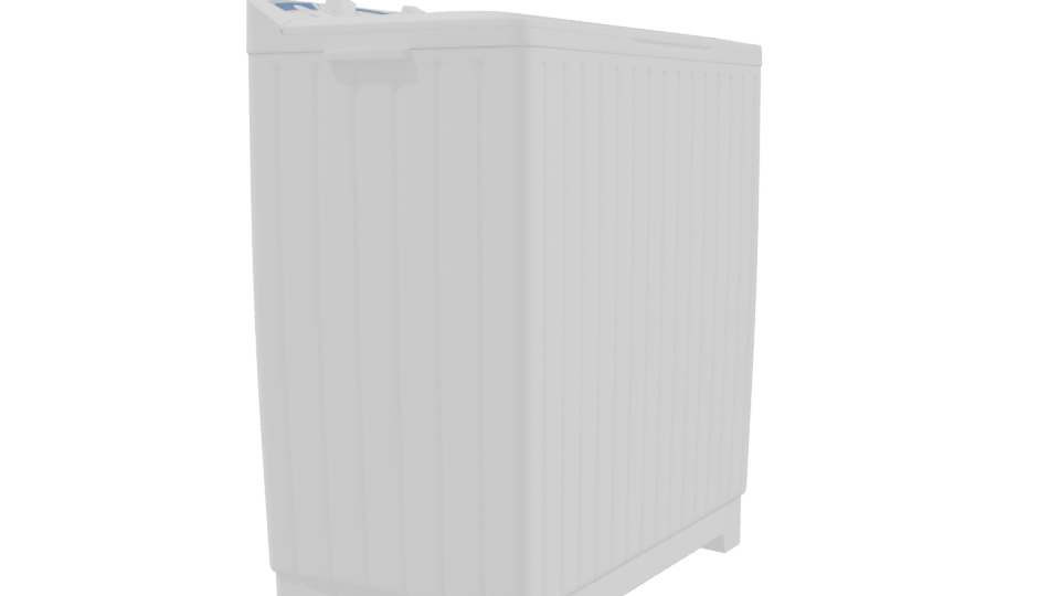 Compact Top-Loading Washing Machine 3D - Professional 3D Model Render 9