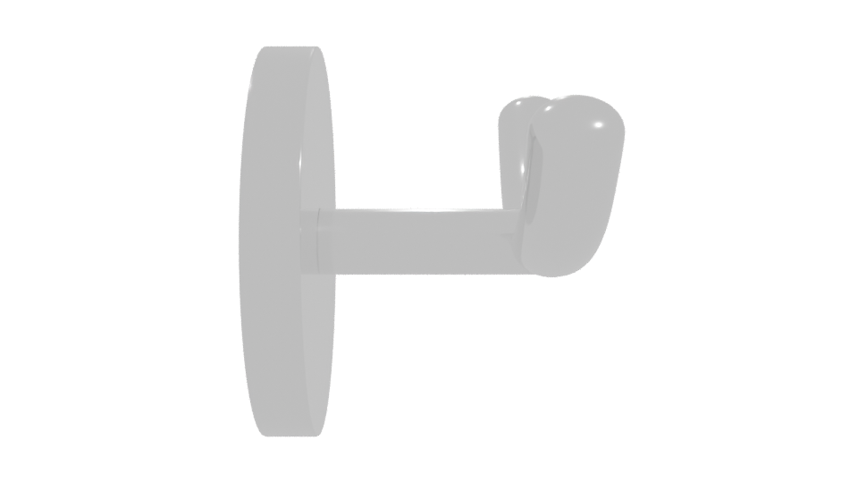 Stylish Wall-Mounted Hook 3D - Professional 3D Model Render 11