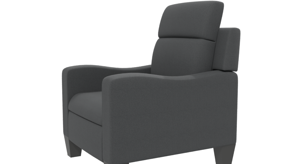 Stylish Modern Fabric Armchair 3D Model - Professional 3D Model Render 13