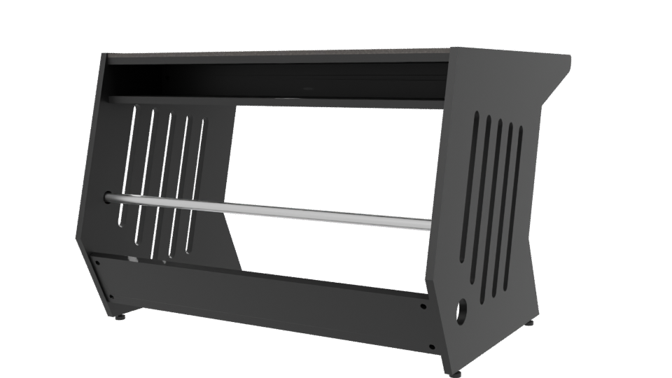 Sleek Modern Office Desk 3D - Professional 3D Model Render 6