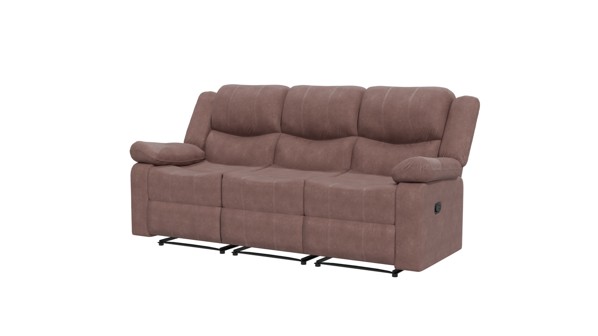 Contemporary Reclining Sofa Model - Professional 3D Model Render 12