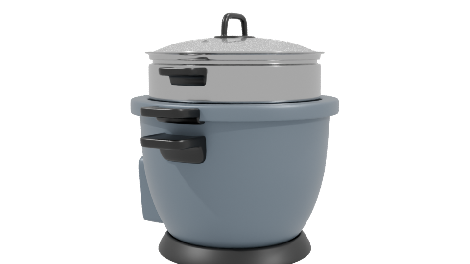 Ceramic Electric Cooker 3D Model - Professional 3D Model Render 3