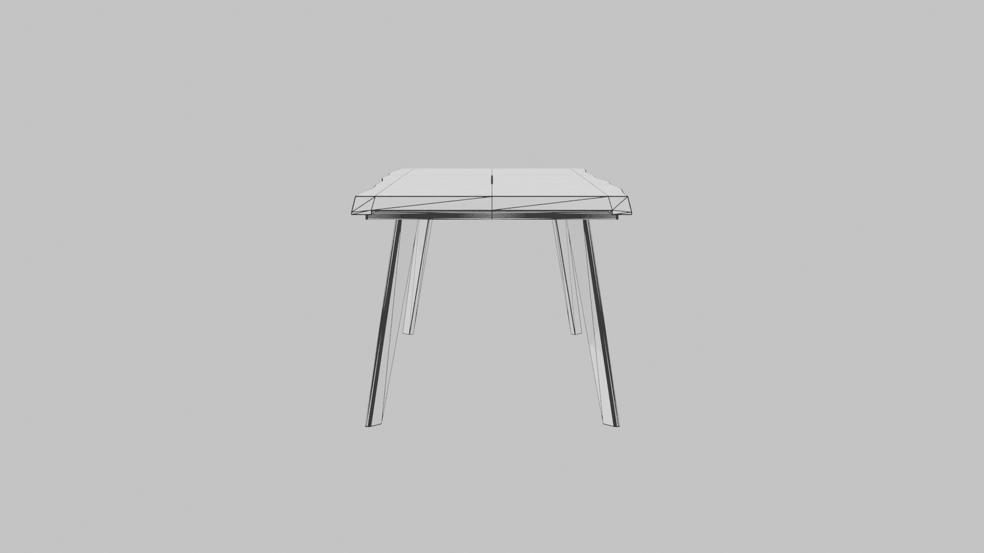 Modern Dining Table Wave 3D - Professional 3D Model Render 9