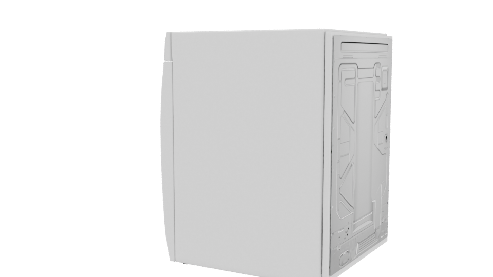 Realistic Clothes Dryer 3D Model - Professional 3D Model Render 3
