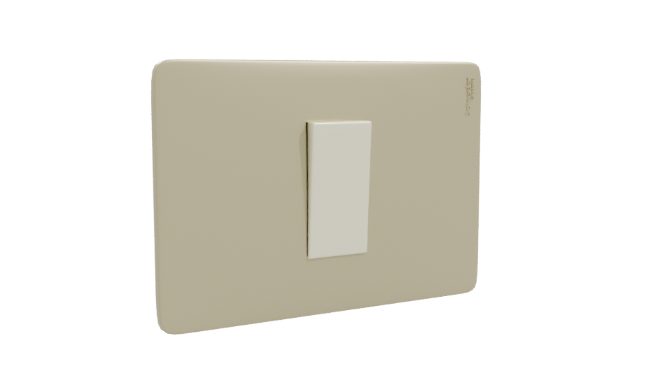 Modern Light Switch 3D Model - Professional 3D Model Render 10