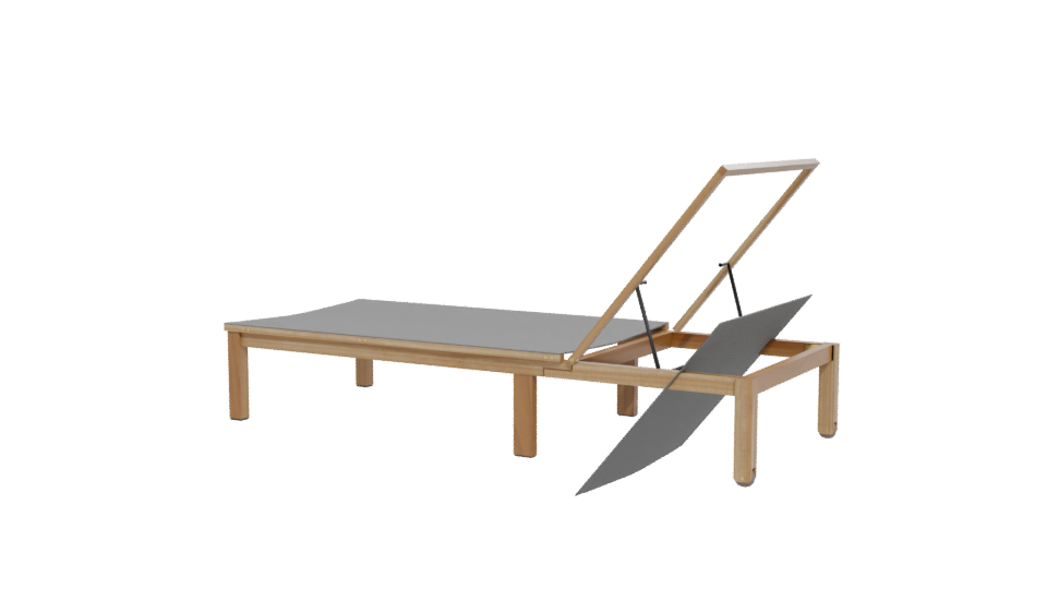 Stylish Outdoor Lounge Chair 3D - Professional 3D Model Render 12