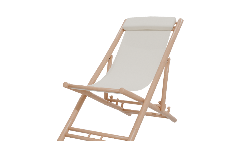 Stylish Outdoor Lounger 3D Model - Professional 3D Model Render 12