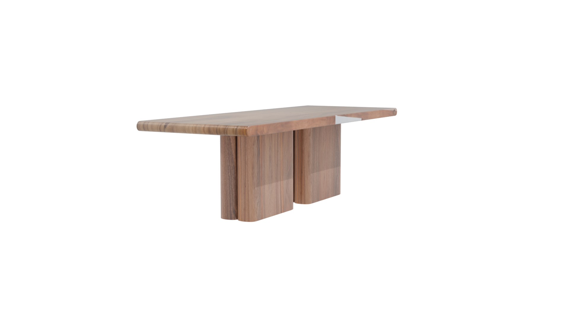 Stylish Wooden Dining Table 3D - Professional 3D Model Render 9